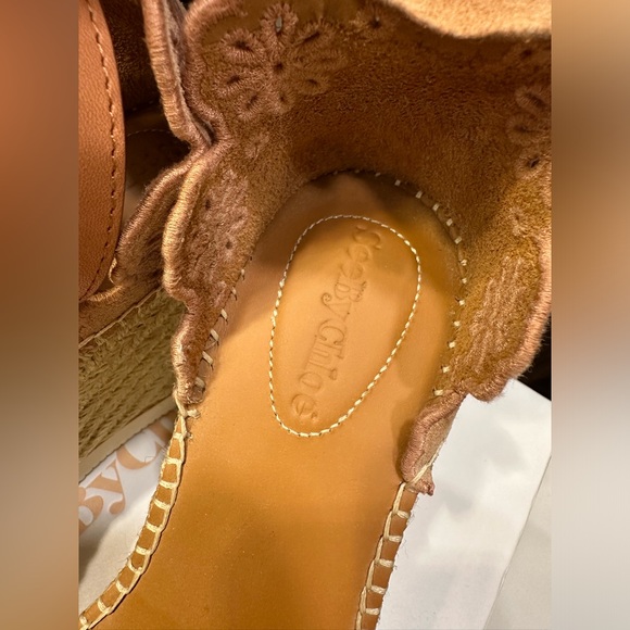 See by Chloe Glyn Wedge Espadrilles, Cipria, 37 - Picture 10 of 10